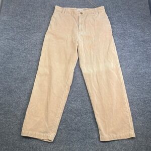 Olderbrother Tan Organic Japanese Cotton Corduroy Pants Unisex Large Repaired